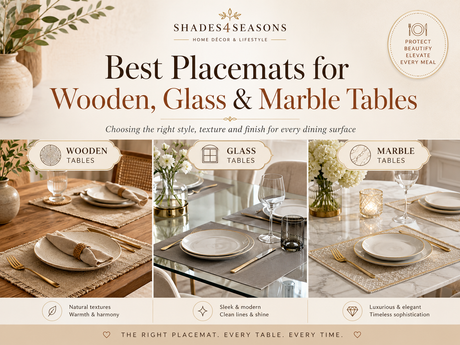 Best Placemats for Wooden, Glass and Marble Tables in Various Styles and Textures