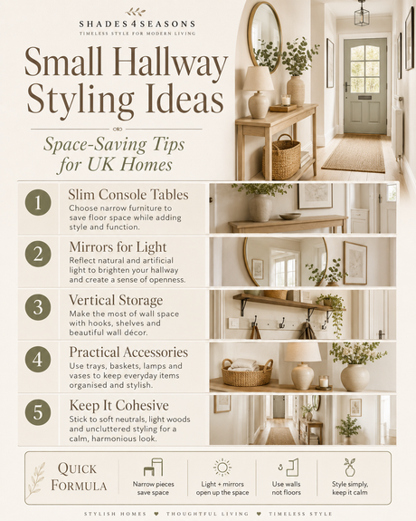 Small Hallway Styling Ideas with Space-Saving Tips for UK Homes and Practical Decor Suggestions