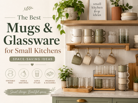 The Best Mugs and Glassware for Small Kitchens with Organised and Space-Saving Ideas
