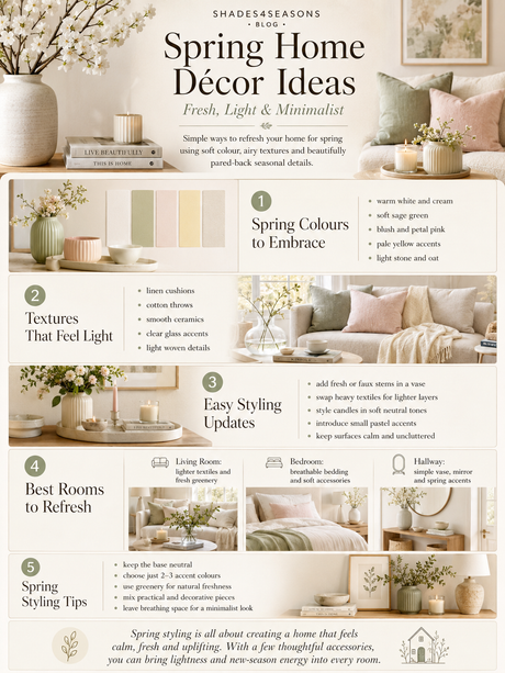 Inspiring Spring Home Decor Ideas Featuring Light Colours, Textures, and Styling Tips