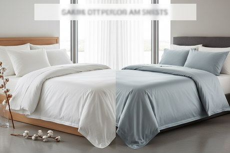 Comparison of bedding materials featuring cotton and microfibre sheets for comfort and durability