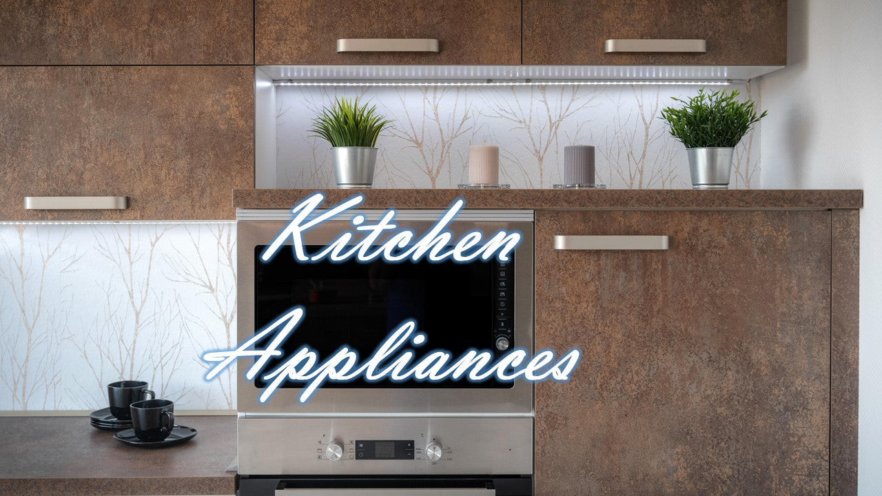 Modern kitchen featuring stylish kitchen appliances with plants and coffee cups enhancing the creative atmosphere