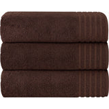 Three Pack Monaco Extra Large Bath Sheets Cotton Towels Set