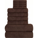 Ten Piece Monaco Luxury Egyptian Cotton Towels Set for Bathroom