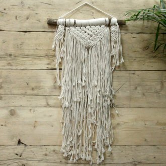 Macrame Wall Hanging - Natural Abundance Shades 4 Seasons