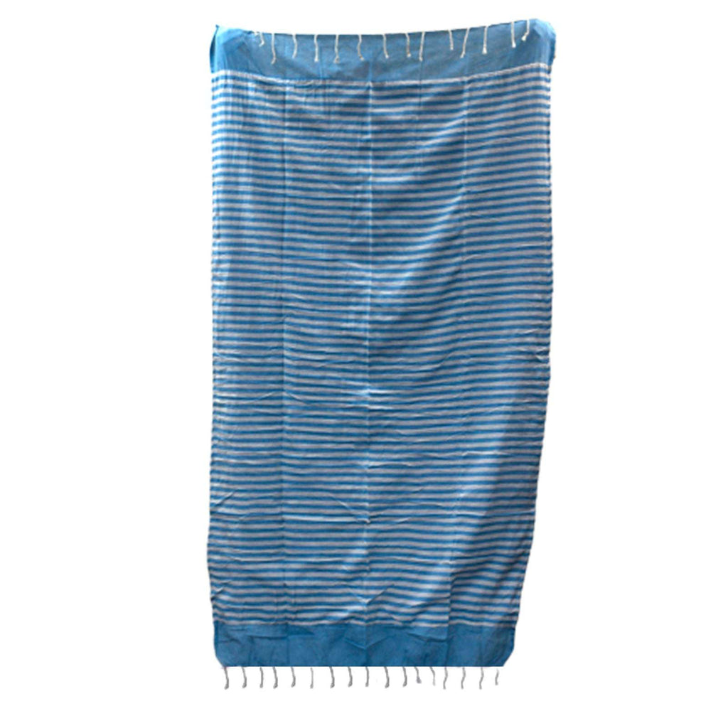 Cotton Pario Throw - 100x180 cm - Sky Blue Shades 4 Seasons