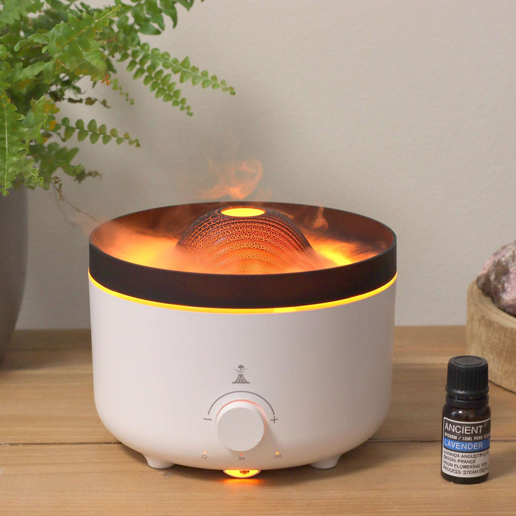 Large Volcano Effect Two Colour Aroma Diffuser Shades 4 Seasons