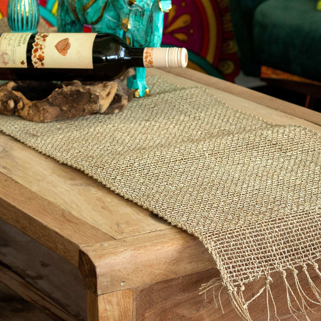 Seagrass Fringe Natural Table Runner Shades 4 Seasons