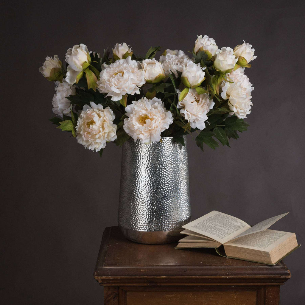 White Fashion Peony WHITE PLASTIC Shades 4 Seasons