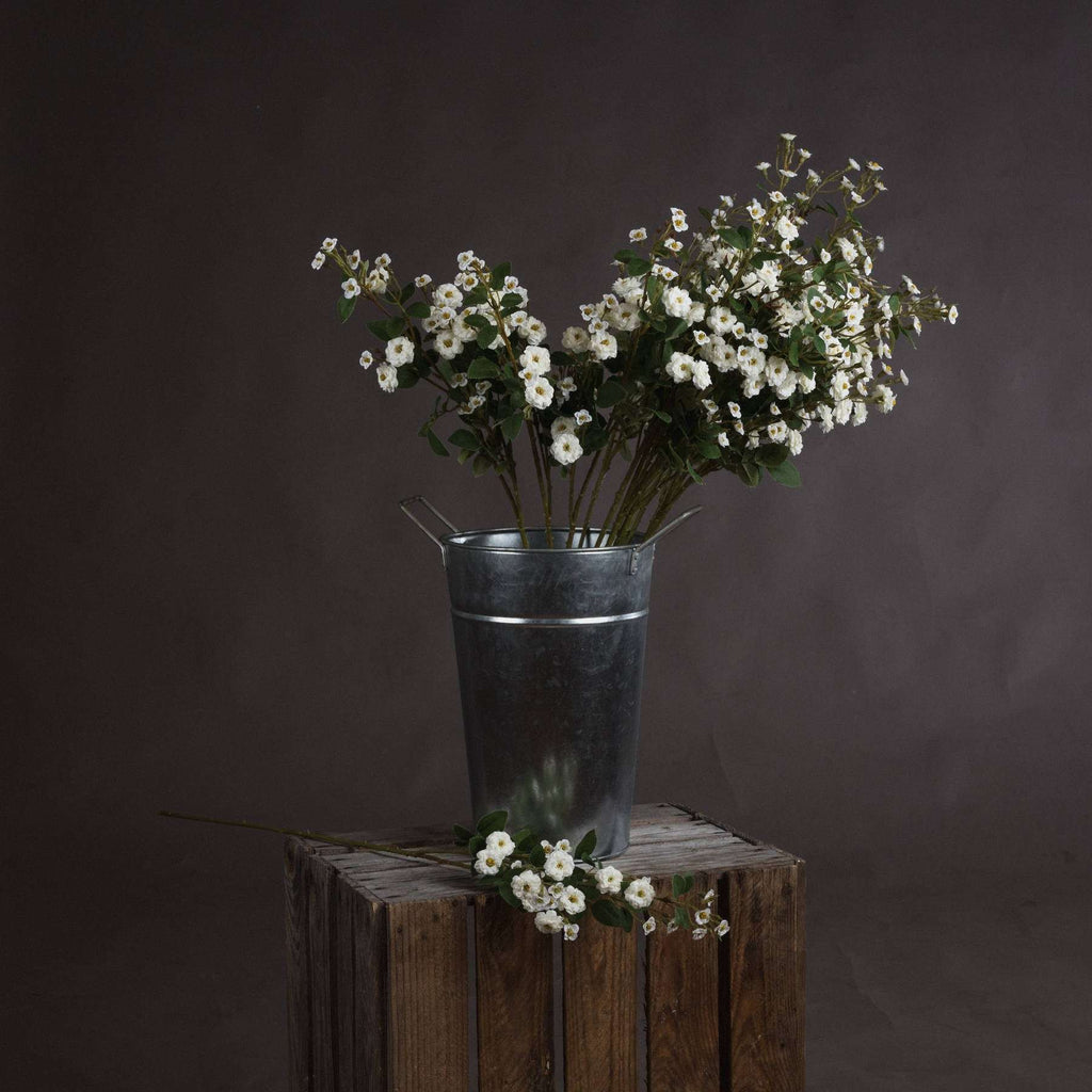 White Wild Meadow Rose WHITE PLASTIC Shades 4 Seasons