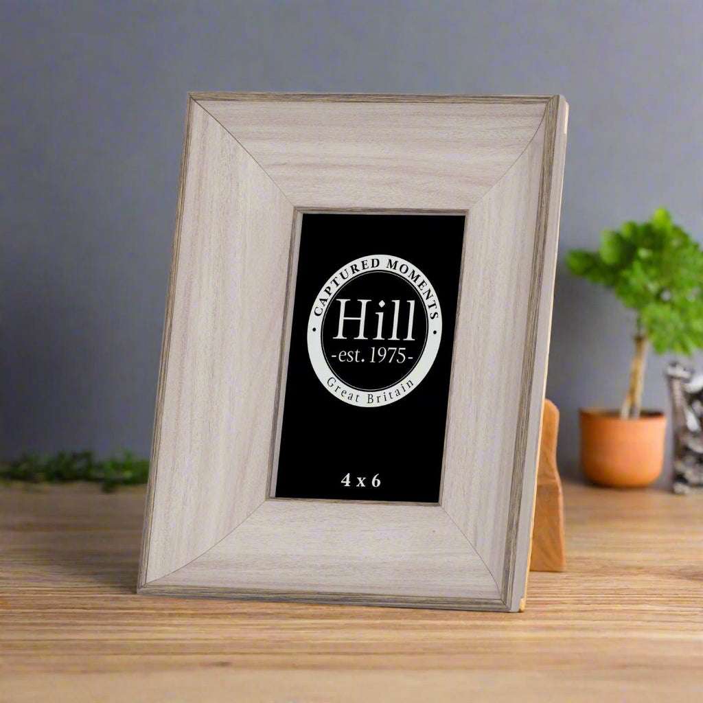 White Washed Wood Photo Frame 4X6 WHITE WOOD Shades 4 Seasons