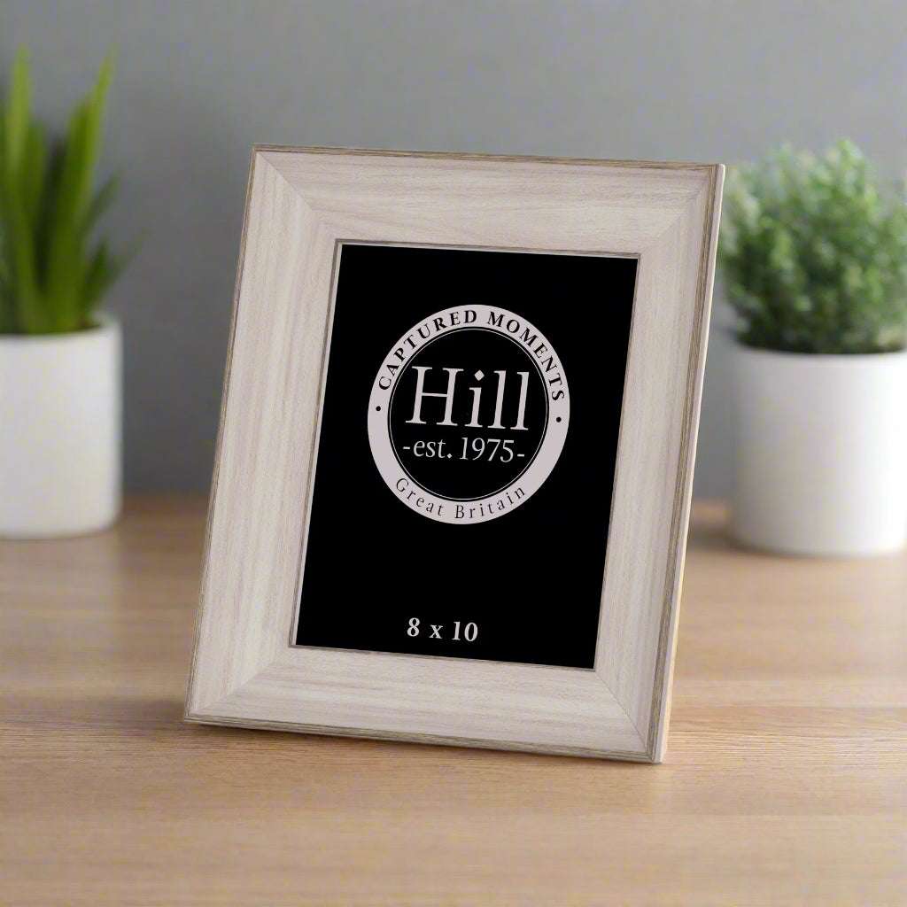 White Washed Wood Photo Frame 8X10 WHITE WOOD Shades 4 Seasons