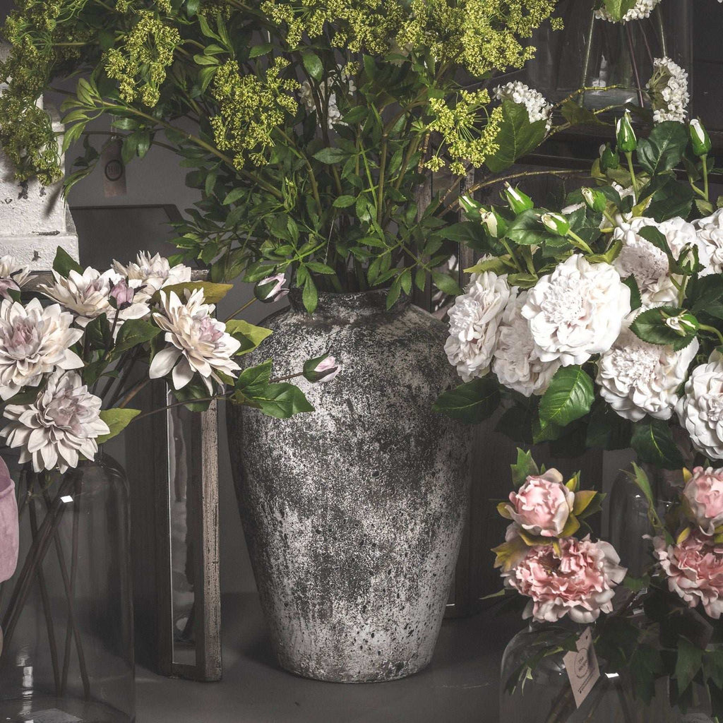 Aged Stone Tall Ceramic Vase Shades 4 Seasons