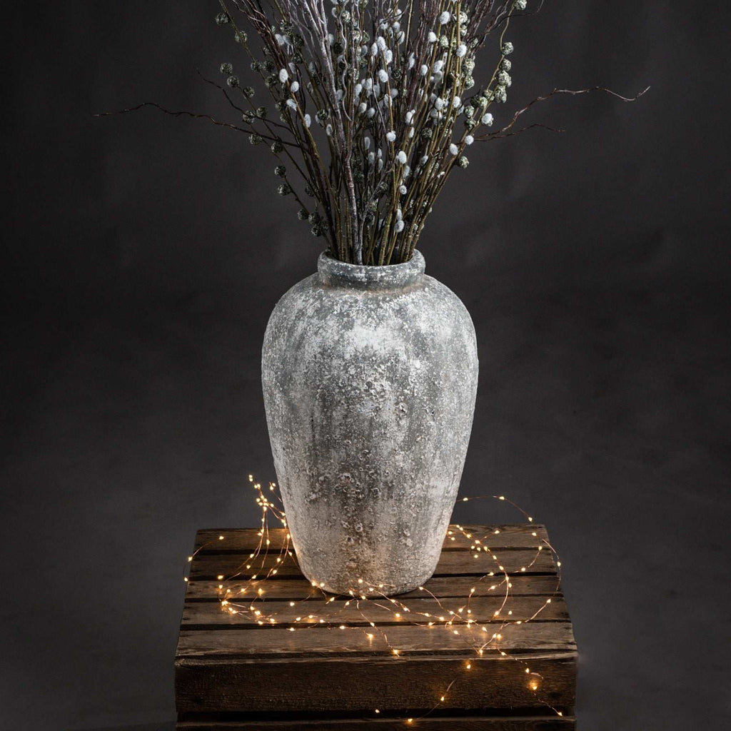 Aged Stone Tall Ceramic Vase Shades 4 Seasons