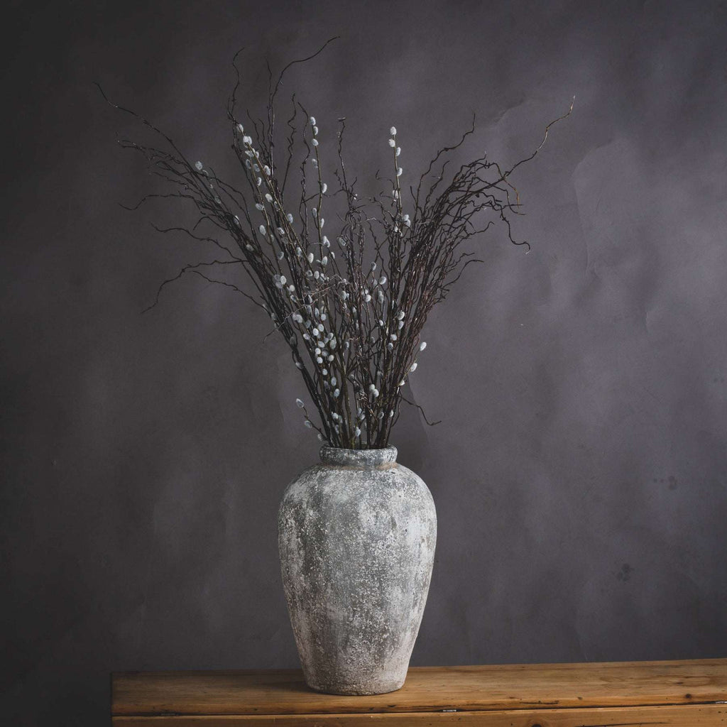 Aged Stone Tall Ceramic Vase Shades 4 Seasons