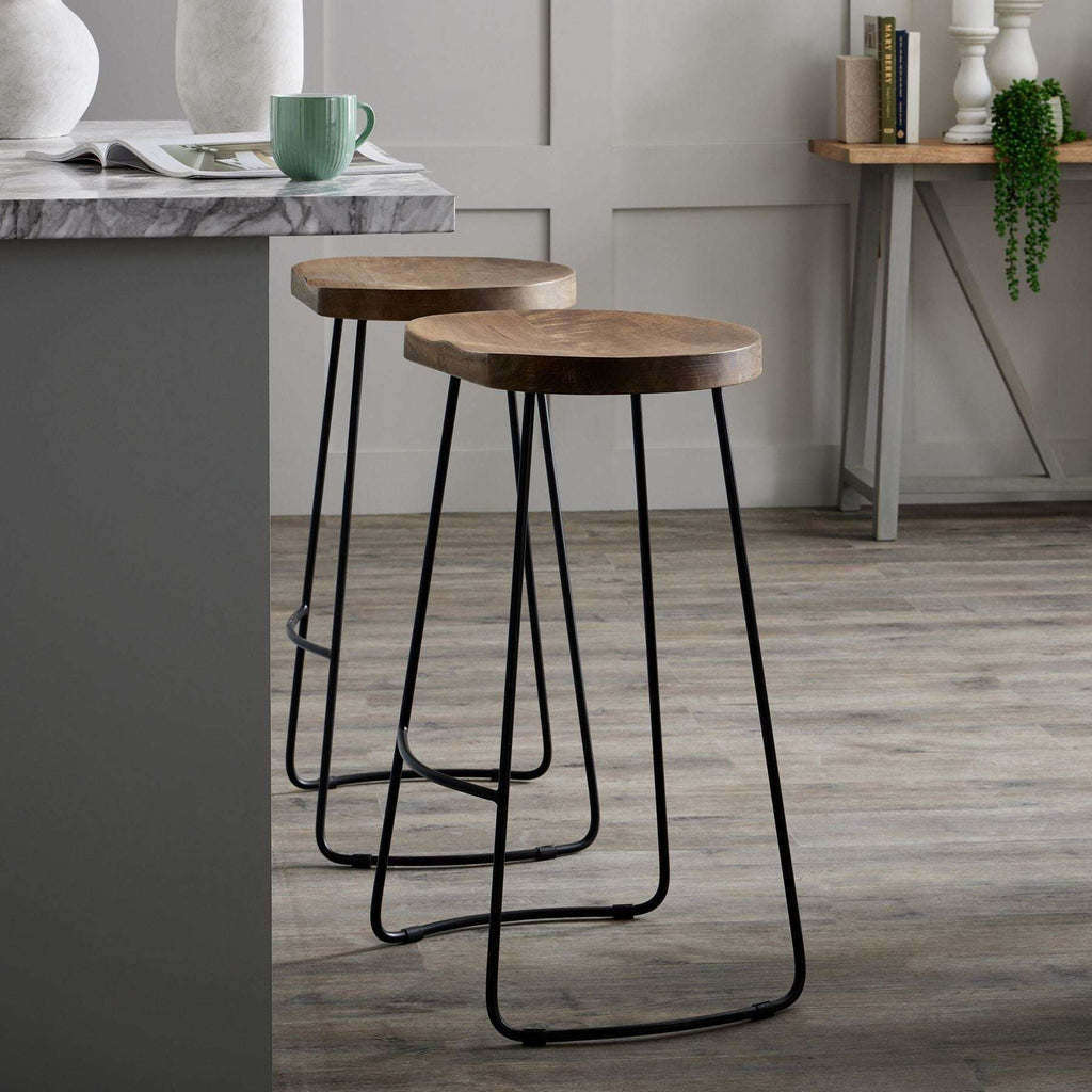 Franklin Hardwood Shaped Bar Stool Shades 4 Seasons