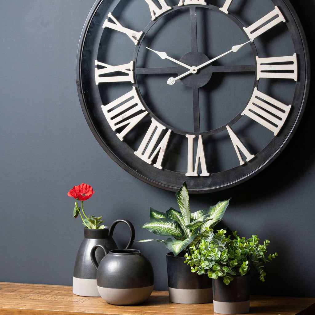 Metallic Grey Ceramic Planter Shades 4 Seasons