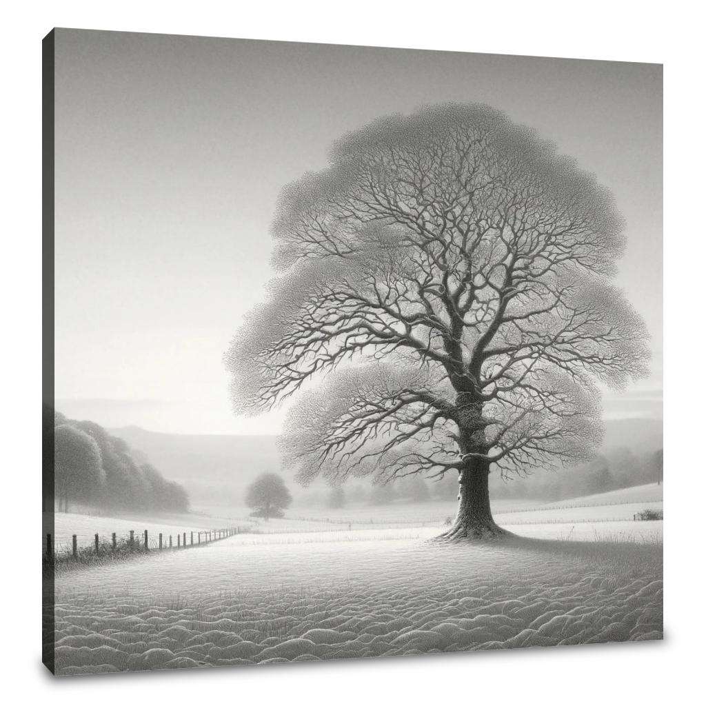 A Silent Winter Morning Canvas
