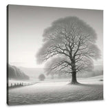A Silent Winter Morning Canvas