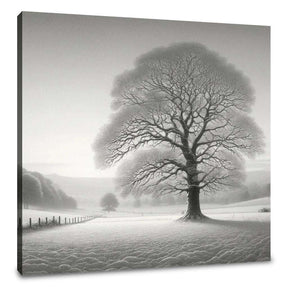 A Silent Winter Morning Canvas