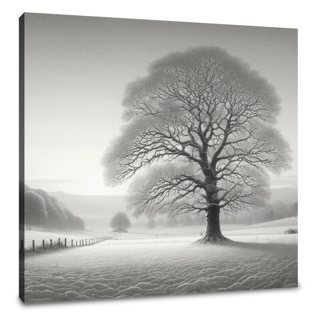 A Silent Winter Morning Canvas