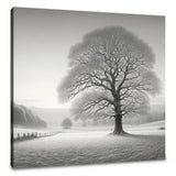A Silent Winter Morning Canvas