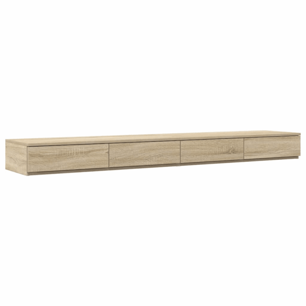 vidaXL Storage Bed Frame with Drawer Sonoma Oak 236.5 x 200 x 31.5 cm vidaXL