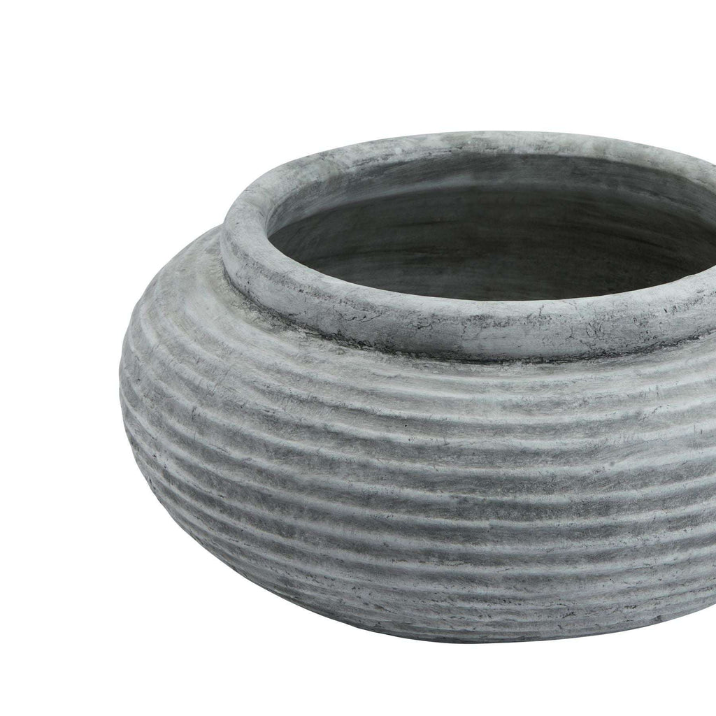 Athena Round Ribbed Planter Shades 4 Seasons