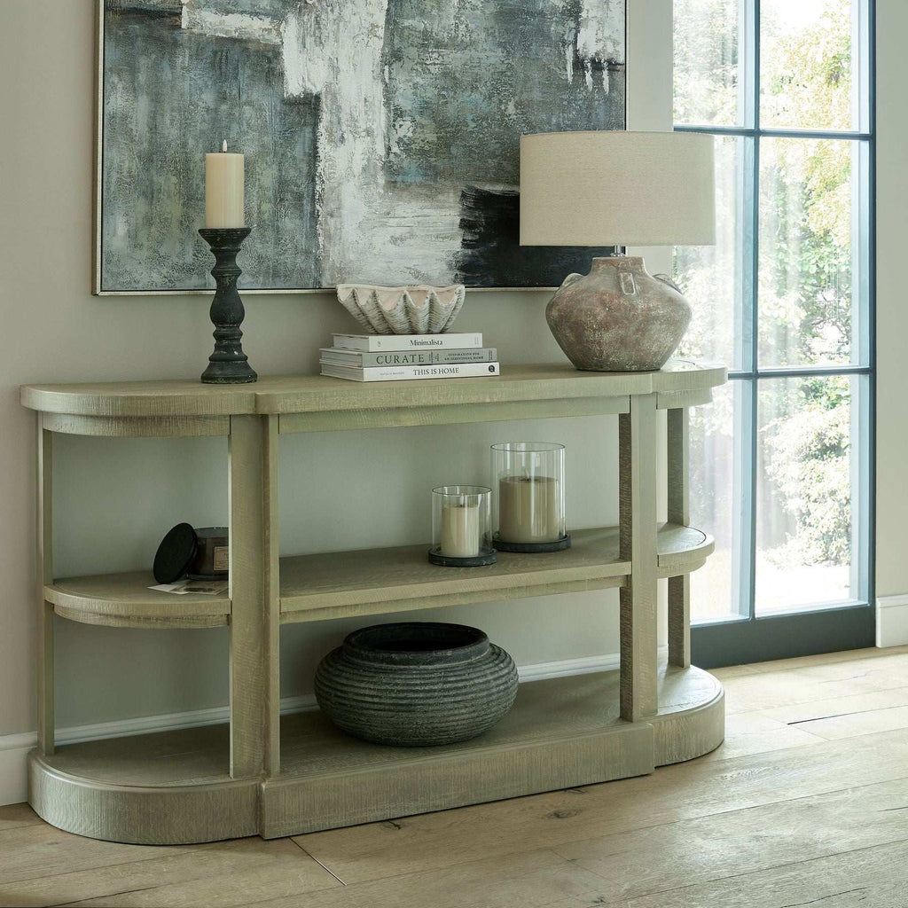 Amalfi Grey Column Candle Holder Shades 4 Seasons