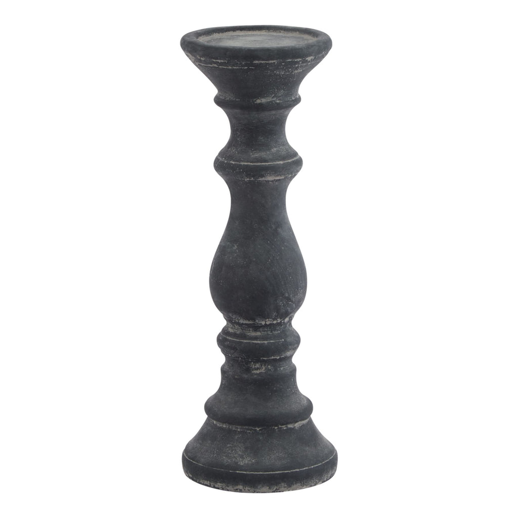 Amalfi Grey Column Candle Holder GREY CERAMIC Shades 4 Seasons
