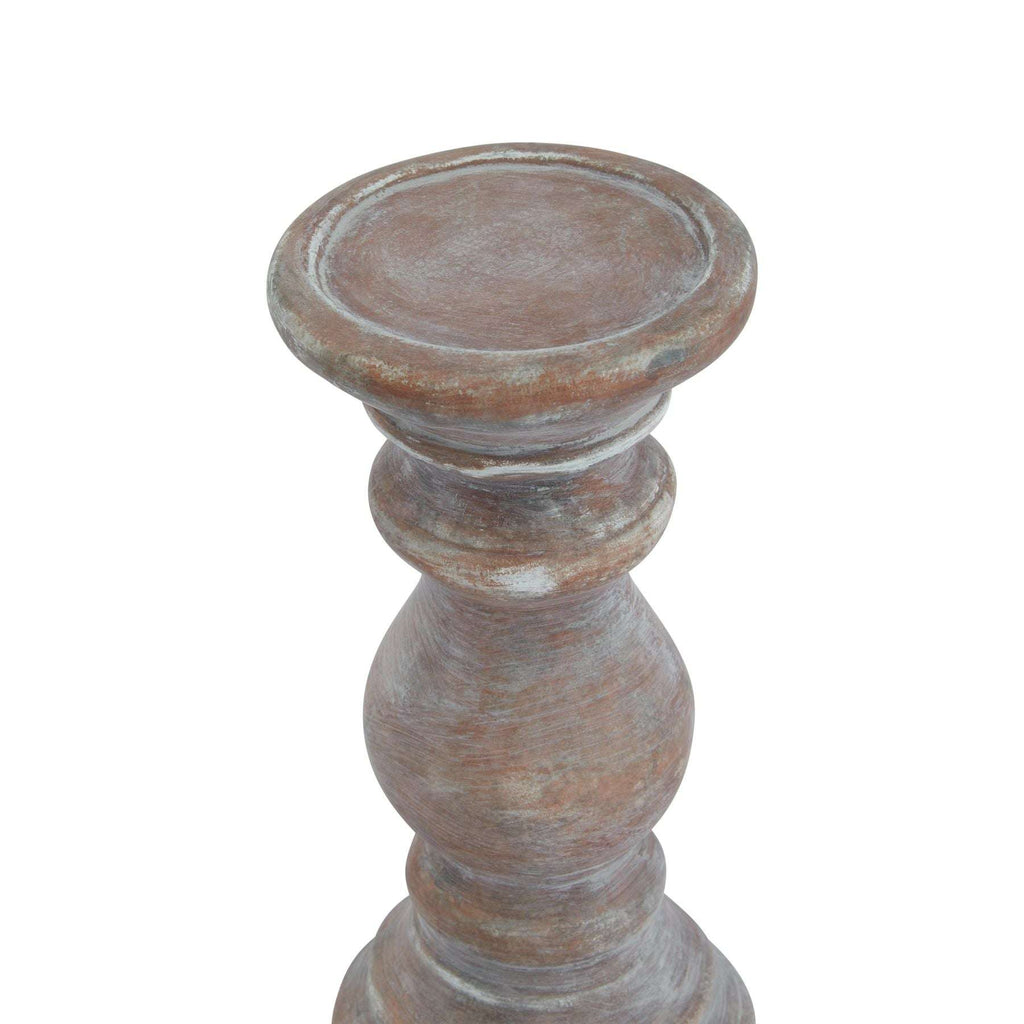 Siena Small Brown Column Candle Holder Shades 4 Seasons