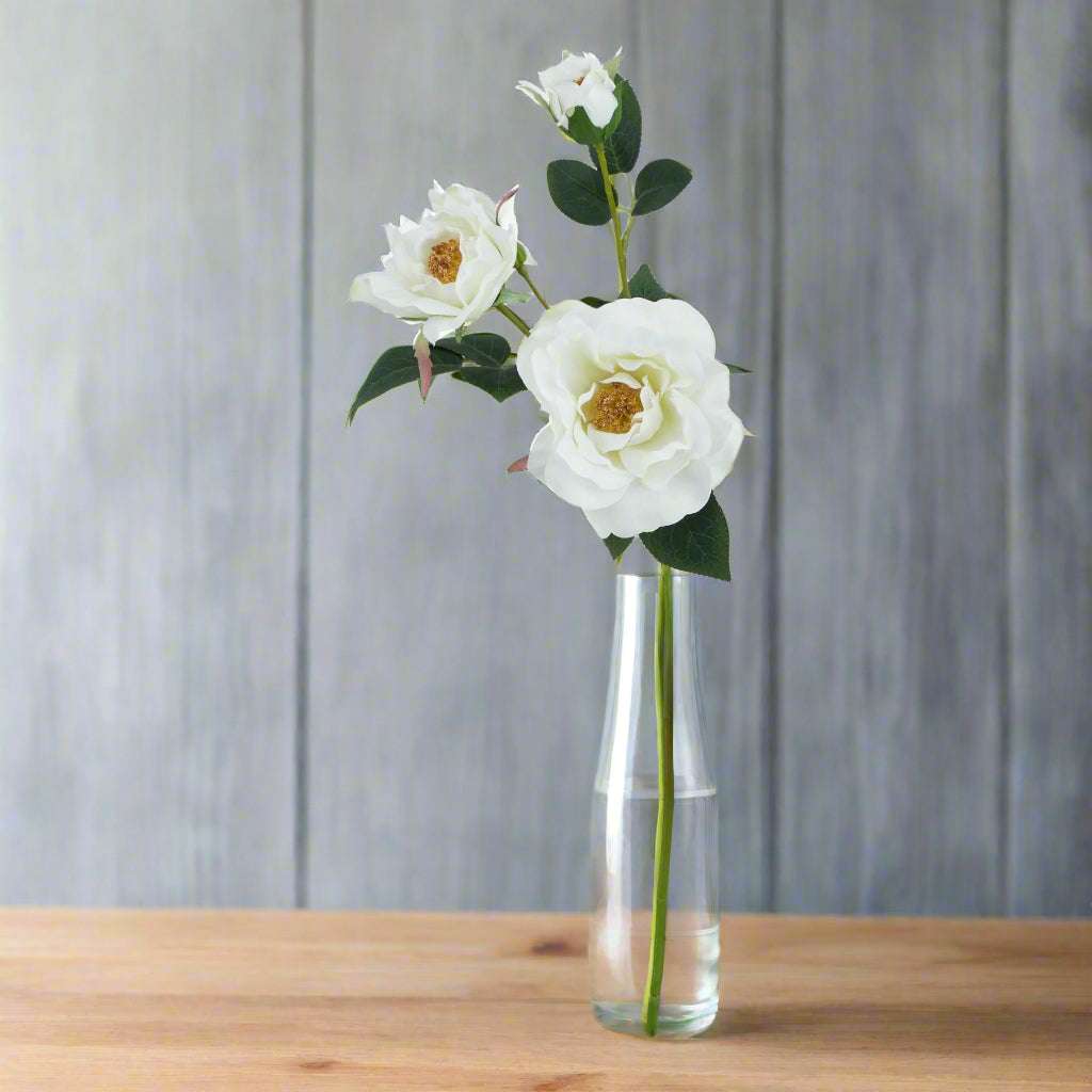 The Natural Garden Collection White Tea Rose WHITE PLASTIC Shades 4 Seasons