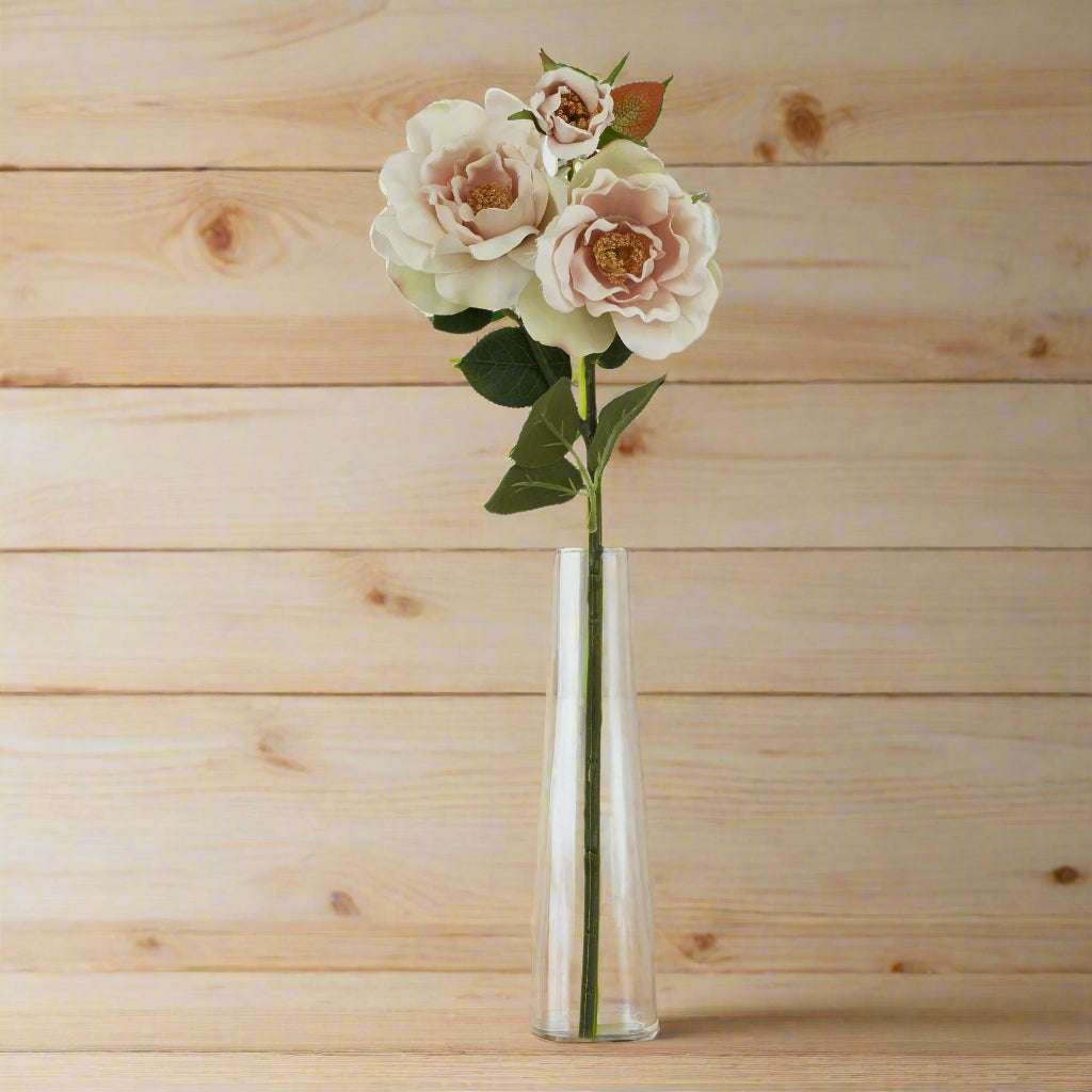 The Natural Garden Collection Palest Blush Tea Rose PINK PLASTIC Shades 4 Seasons