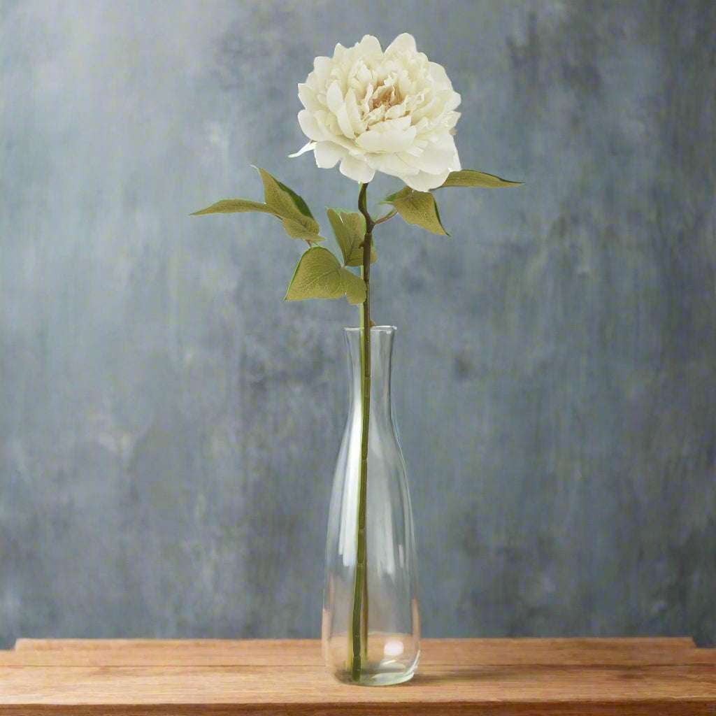 The Natural Garden Collection White Peony WHITE PLASTIC Shades 4 Seasons