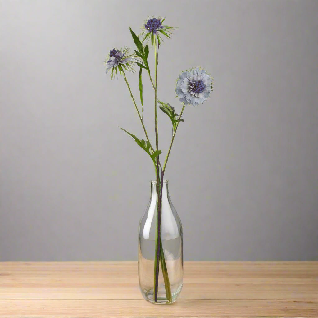 Pale Blue Scabious Stem BLUE PLASTIC Shades 4 Seasons