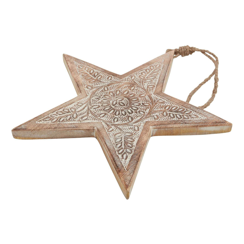 Natural Wooden Large Patterned Hanging Star Shades 4 Seasons