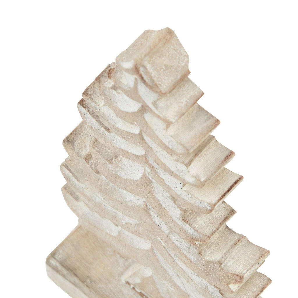 White Wash Collection Wooden Tiered Tree Decoration Shades 4 Seasons