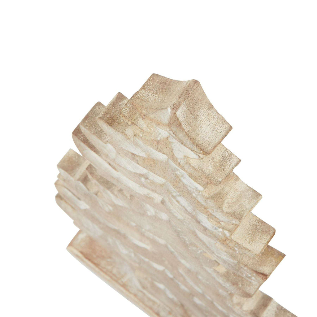 White Wash Collection Wooden Large Tiered Tree Decoration Shades 4 Seasons