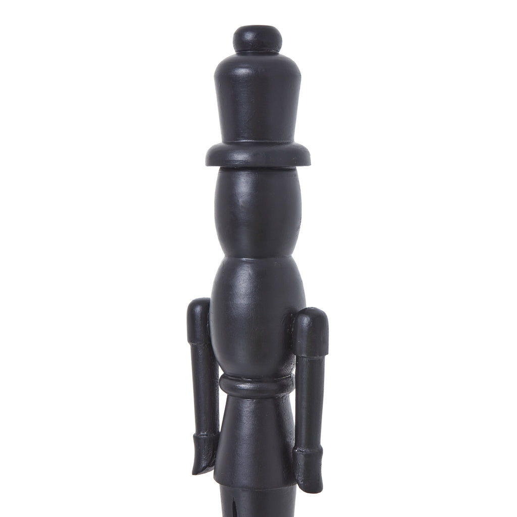 Minimalist Black Wooden Nutcracker Decoration Shades 4 Seasons