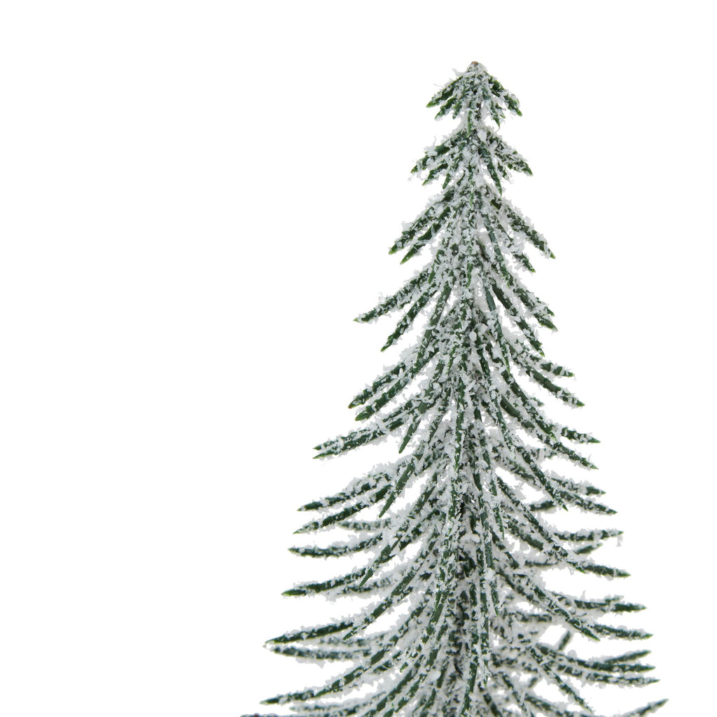 Large Snowy Spindle Tree In Wood Log Shades 4 Seasons