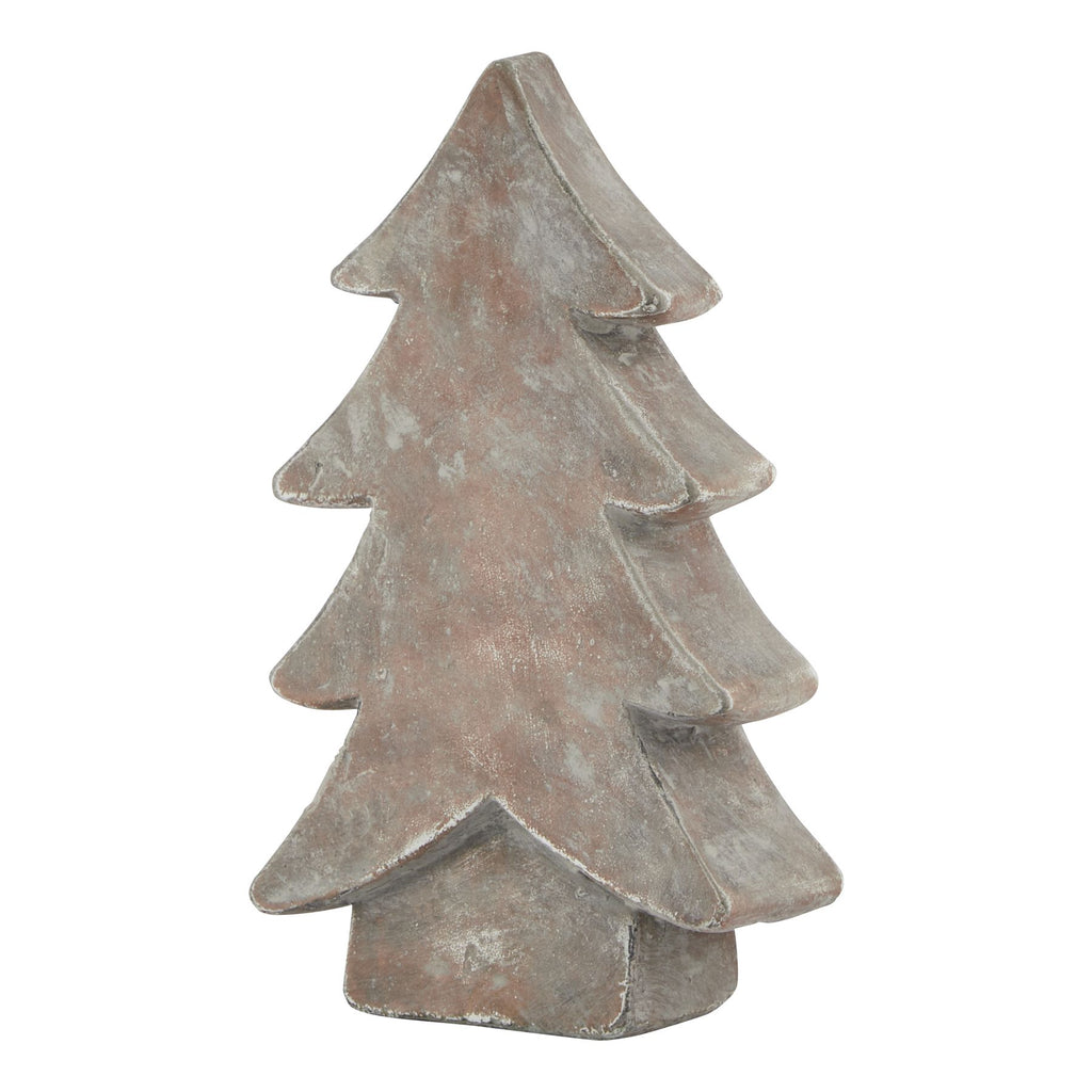 Siena Brown Medium Christmas Tree BROWN CERAMIC Shades 4 Seasons