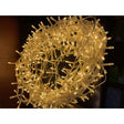 13.6m or 44ft 6in Plug In LED Warm White Christmas String Light WHITE PLASTIC Shades 4 Seasons