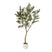 Apulia Olive Tree In White Pot 240Cm BROWN PLASTIC Shades 4 Seasons