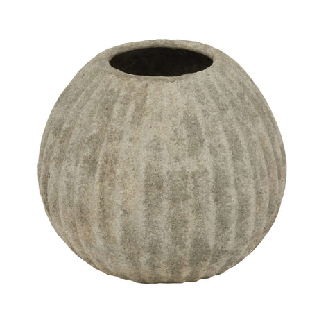 Catania Round Vase LIGHT GREY CERAMIC Shades 4 Seasons