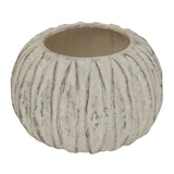 Lorenzo Rotund Fin Vase WHITE CERAMIC Shades 4 Seasons