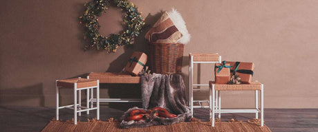 Orsina Luxurious Bosie Lamina Mocha Ombre Fur Throw