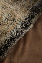 Orsina Luxurious Bosie Lamina Mocha Ombre Fur Throw