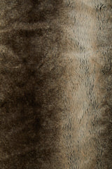 Orsina Luxurious Bosie Lamina Mocha Ombre Fur Throw