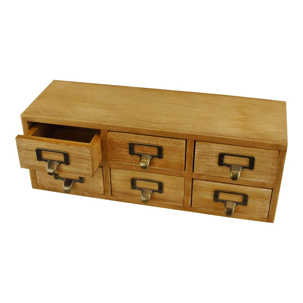 6 Drawer Double Level Small Storage Unit, Trinket Drawers Geko Products