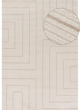 The Rugs Carmel Cream-Beige Geometric Rug